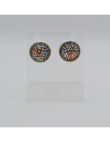 Small circular stud earrings - The...