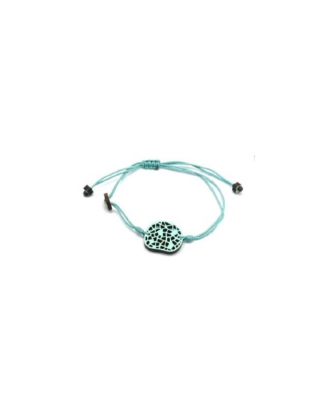 Pulsera Madera Macramé - Mosaicos