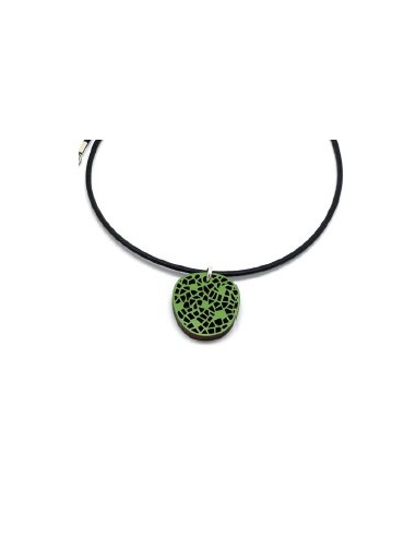 Wooden pendant necklace - The Mosaics...