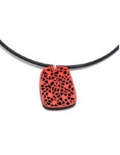 Wooden pendant necklace - The Mosaics Collection