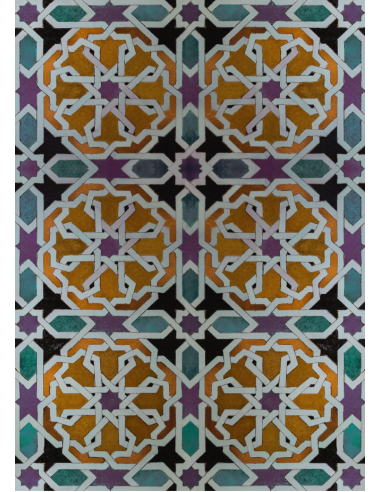Poster Mosaico Alhambra V