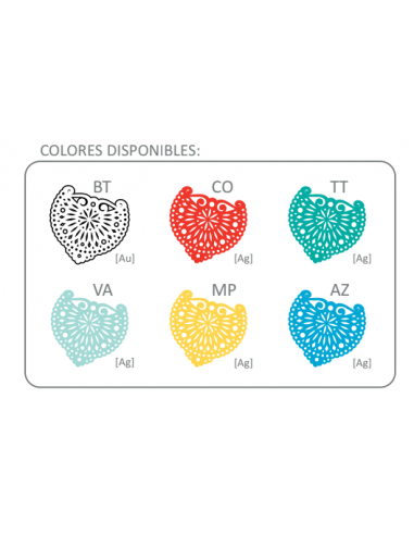 Pendientes  Madera Flor de Navidad -...