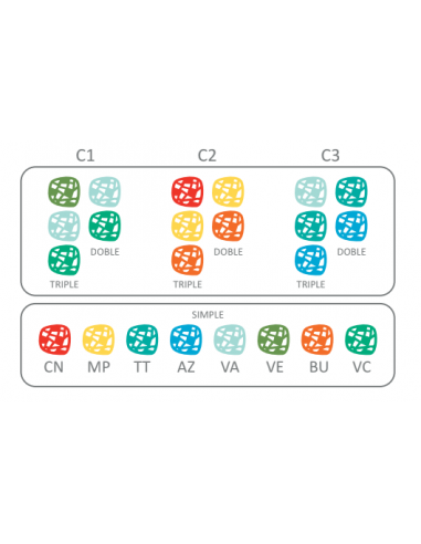 Pulsera Madera Macramé - Mosaicos