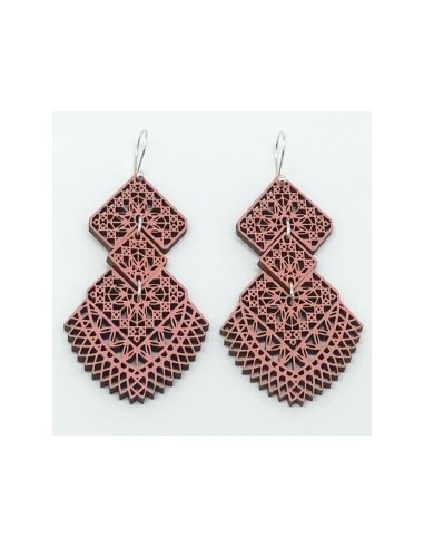 Wooden macramé design dangle hook...