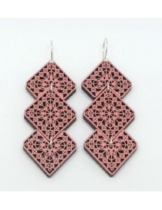 Pendientes Madera gancho - Guipur