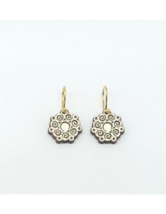 Wooden Galician design hook closure earrings - The Fíos...
