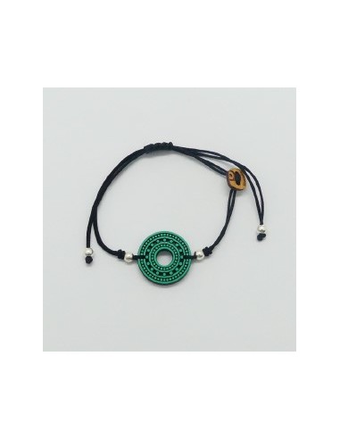 Wooden macramé design pendant...