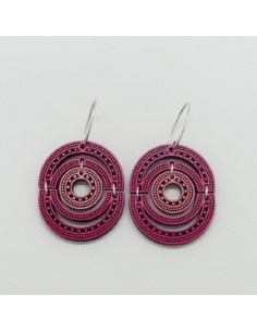 Pendiente gancho hoja - Camelia