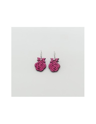 Wooden flower macramé design dangle...