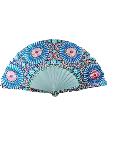 Silk fan and cover set - Alhambra...