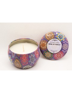 Vela aromática - Rosas y violetas
