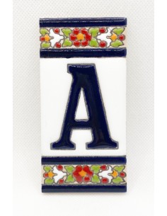 Ceramic letter tile - A