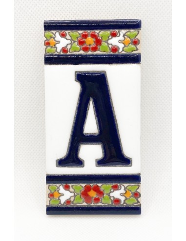 Ceramic letter tile - A