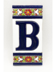 Ceramic letter tile - B