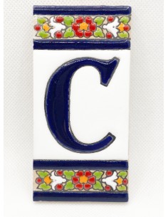 Ceramic letter tile - C