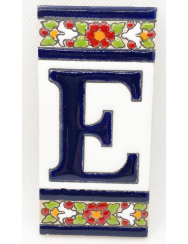 Ceramic letter tile - E