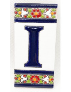 Ceramic letter tile - I