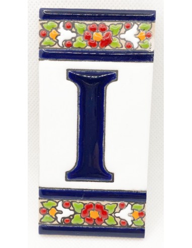 Ceramic letter tile - I