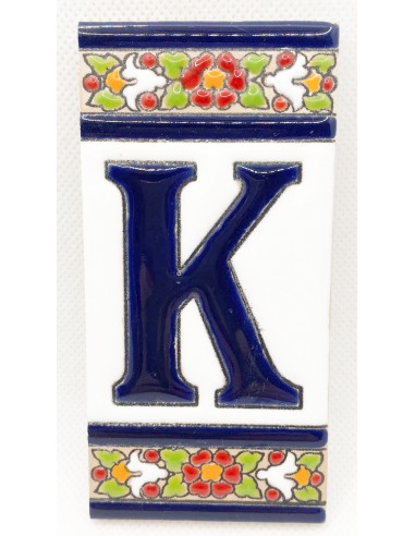 Ceramic letter tile - K