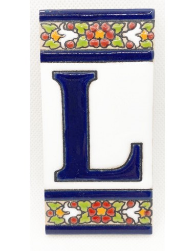 Ceramic letter tile - L