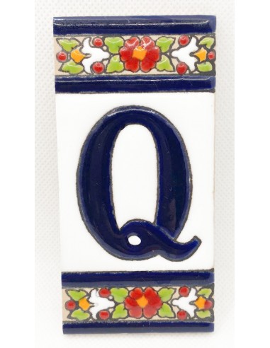 Ceramic letter tile - Q