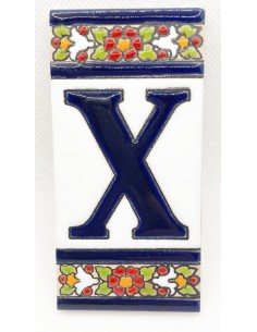 Letra X - Cerámica