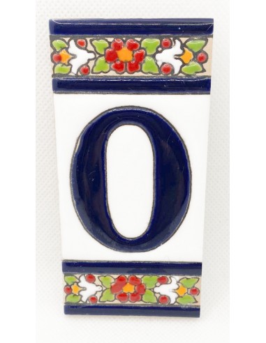 Ceramic number tile - 0