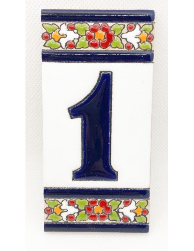 Ceramic number tile - 1
