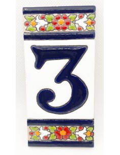 Ceramic number tile - 3