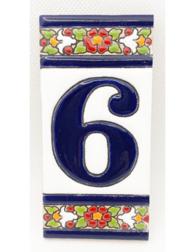Ceramic number tile - 6