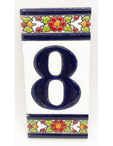 Ceramic number tile -8
