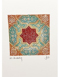 Lámina Alhambra y Geometrías arabescas