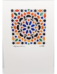 Lámina Alhambra y Geometrías arabescas