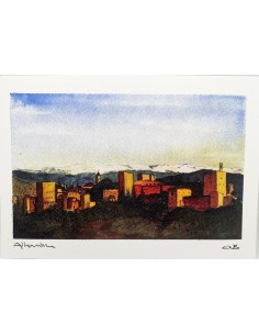 Lámina Alhambra y Geometrías arabescas