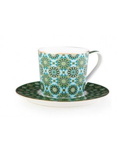 Porcelain cup and saucer set - The Andalusia Collection -...
