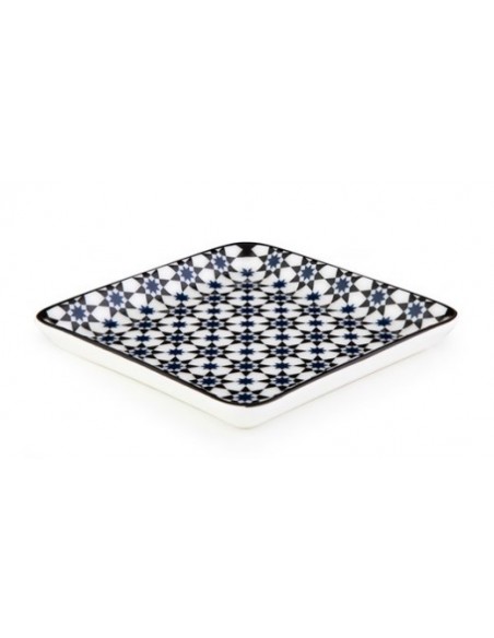 Porcelain square tray - The Kaokab Collection - 11.5x11.5cm