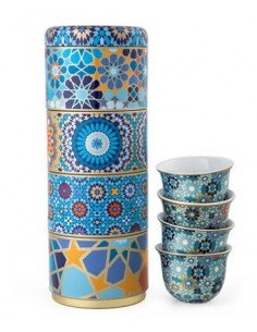 Tinbox 4 levels with 4 Cups - Moucharabieh