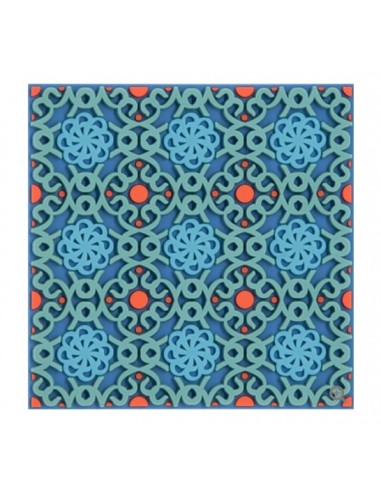 Silicone Coaster - Dalida design - 9x9cm