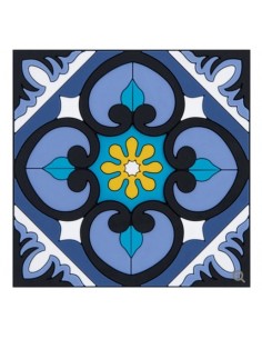 Silicone Coaster - Sejjadeh Ocean design - 9x9cm