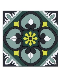 Silicone Coaster - Sejjadeh Forest design - 9x9cm