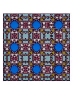Silicone Coaster - Denia Indigo design - 9x9cm