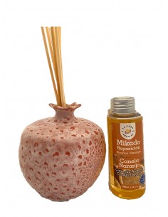 Pack: Granada cerámica rosa & mikados esencias