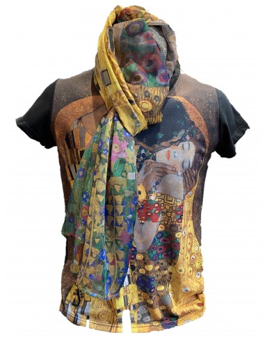 Conjunto camiseta y fular - El beso (Klimt)