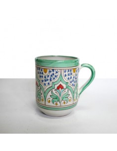 Al-Yarrar Ceramic large cup with handle Andalusí design