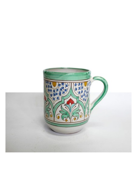 Al-Yarrar Ceramic large cup with handle Andalusí design