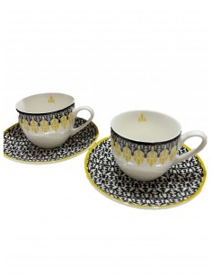 Juego de tazas de café & plato - Colección Safra 2