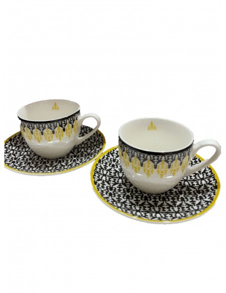 Juego de tazas de café & plato - Colección Safra