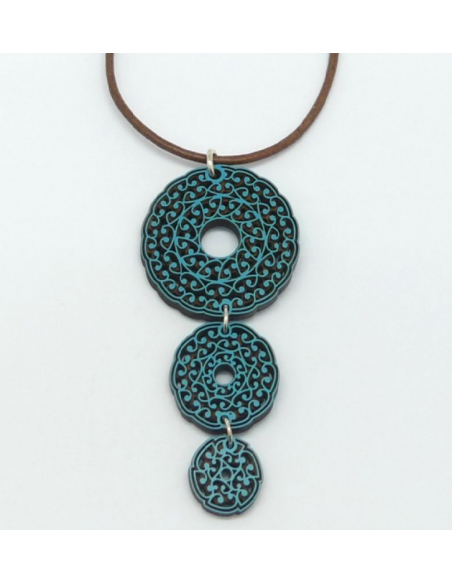 Wooden pendant necklace - The Al Ándalus Collection
