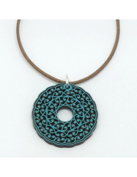 Wooden pendant necklace - The Al Ándalus Collection