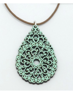 Wooden pendant necklace - The Al Ándalus Collection